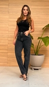 Calça reta black estonada - comprar online