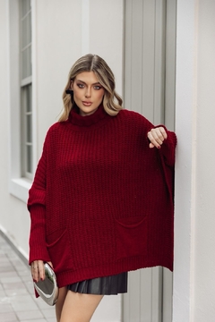 Poncho Veronica com bolso na internet
