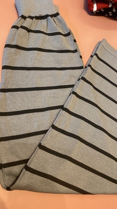 calça moda listras