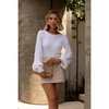 Blusa tricot manga balone