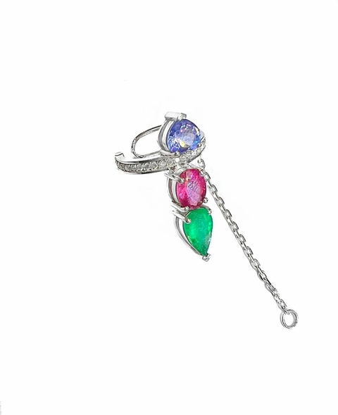 Piercing Colors em Esmerada, Turmalina Rosa, Tanzanita e Diamantes - comprar online