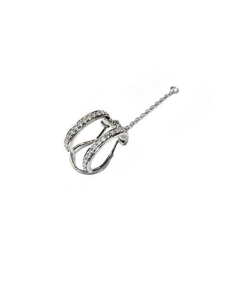 Piercing Double em Ouro Branco e Diamantes - comprar online