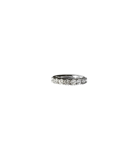 Anel Meia Aliança em Diamantes - comprar online