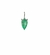 Pingente Gota em Esmeralda e Diamantes - comprar online