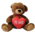 Oso Marrón de 70cm sentado con corazón - Phi Phi Toys