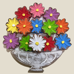 Vaso de Flores Colorida 1 Unidade