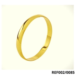 Aliança de Ouro 18k Boleada 2,5mm