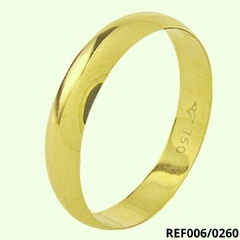 Aliança de Ouro 18k Boleada 4,90mm