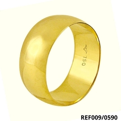 Aliança de Ouro 18k Boleada 7,30mm