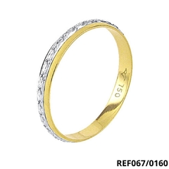 Aliança Bodas de Prata 18k, 3,00mm