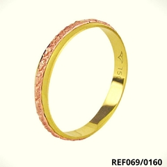 Aliança Bodas de Ouro 18k, 3,00mm