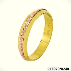 Aliança Bodas de Ouro 18k 4,00mm
