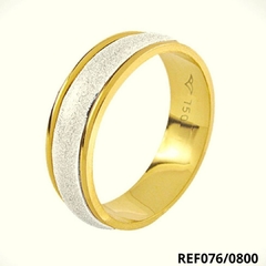 Aliança Bodas de Prata 18k 6,30mm