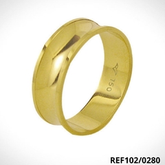 Aliança de Ouro 18k Côncava 6,30mm