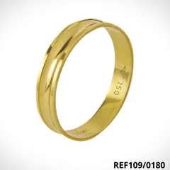 Aliança de Ouro 18k Côncava 4,10mm