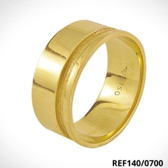 Aliança de Ouro 18k Reta 7,00mm