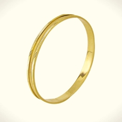 Aliança de Ouro 18k Frisada 1,80mm - loja online