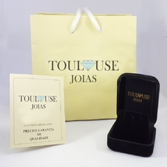 Aliança Bodas de Prata 18k 4,10mm - Toulouse Joias