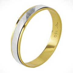 Aliança Bodas de Prata 18k 4,00mm - loja online