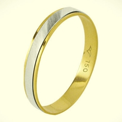 Aliança Bodas de Prata 18k 3,10mm na internet