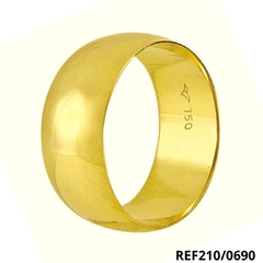 Aliança de Ouro 18k Boleada 8,30mm