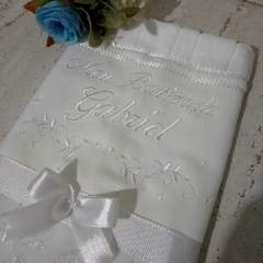 Toalha de batizado personalizada - comprar online