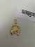 PINGENTE CAVALO FERRADURA P - BANHADO A OURO 18k