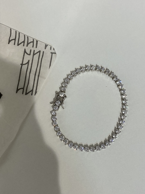 Pulseira Crown Megan Riviera com pedras zircônias Prata 925