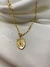 PINGENTE ESCUDO FÉ TAMANHO P - 2X1,5CM - BANHADO A OURO 18K na internet