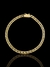 PULSEIRA GRUMET DUPLA LACRAIA FECHO GAVETA COM TRAVA LATERAL (3,5mm) - BANHADO A OURO 18k