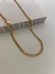 CORRENTE GRUMET DUPLA LACRAIA FECHO GAVETA TRAVA LATERAL (3,5MM) - BANHADO A OURO 18k - comprar online