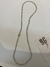 CORRENTE RIVIERA CRAVEJADA EM PEDRA ZIRCÔNIA FECHO TRAVA DUPLA (5mm) - BANHADO A OURO 18k