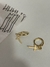 PAR DE BRINCOS ARGOLA COM CRUZ - BANHADO A OURO 18k