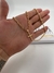 CORRENTE CADEADO FECHO CANHÃO (4mm) + PINGENTE CRUZ BORDA DETALHADA M - 2,8X1,8CM - BANHADO A OURO 18K - comprar online