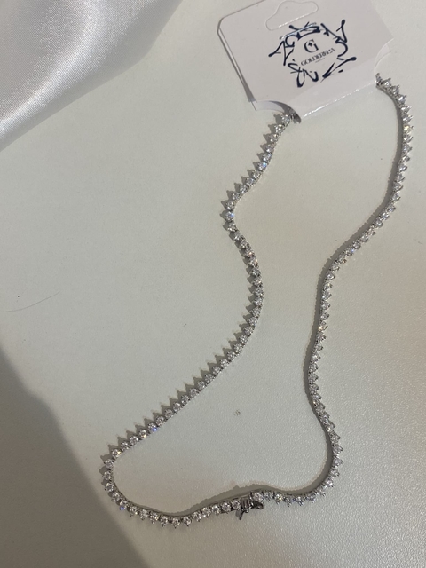 Colar Crown Zara Riviera Prata 925