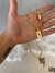 CORRENTE GRUMET UNION FECHO TRAVA DUPLA (4MM) + PINGENTE PLACA CRUZ VAZADA BORDA ARREDONDADA - 2,0CMX1,5CM - BANHADO A OURO 18k - - comprar online