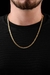 CORRENTE GRUMET DUPLA LACRAIA FECHO GAVETA TRAVA LATERAL (3,5MM) - BANHADO A OURO 18k - loja online