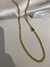 CORRENTE GRUMET DUPLA LACRAIA FECHO GAVETA TRAVA LATERAL (3,5MM) - BANHADO A OURO 18k na internet