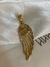 PINGENTE ASA DE ANJO CRAVEJADA COM ZIRCÔNIAS - 4X1,CM - BANHADO A OURO 18K
