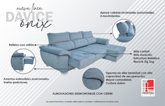 Sofá onix con chaise longue - comprar online