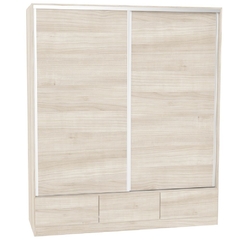 Placard dos puertas corredizas cajones externos - comprar online