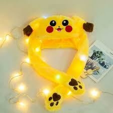 Gorrito levanta oreja con luz pikachu