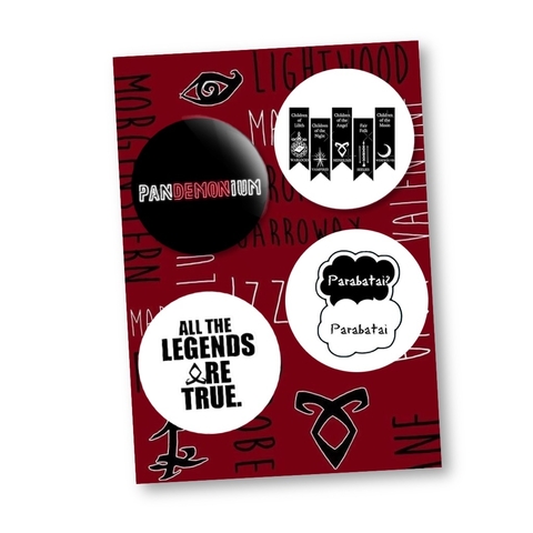 Cartela de Bottons- Shadowhunthers