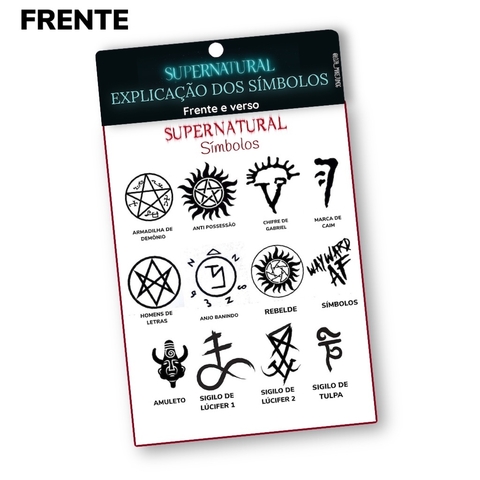 Explicação dos Simbolos- Supernatural