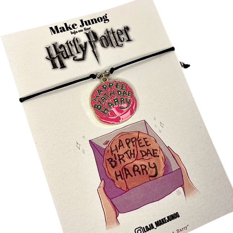 Pulseira - Happy Brithday Harry / Harry Potter