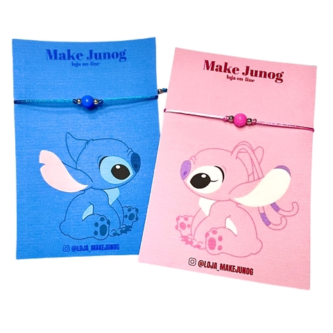 Pulseiras Metadinha - Stitch