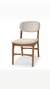CONJUNTO MESA MADEIRA DE 2.00 X 1.00 tampo com cantos arredondados, com 6 cadeiras em madeira. - Toscana Móveis