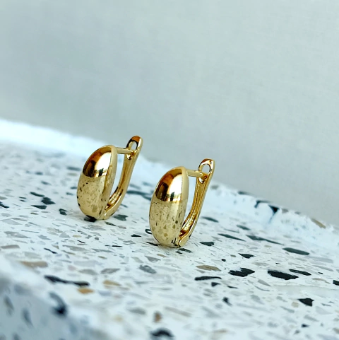 Argola Bold P - Banho Ouro