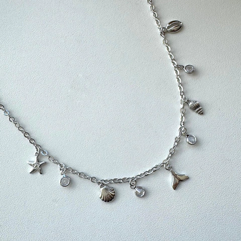 Colar Ocean - Banho Ródio