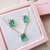 Conjunto Delicadeza Colar e Brinco Zircônia Verde - Banhado no Ouro 18k - comprar online